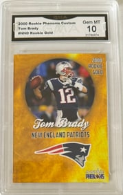 Tom Brady Rookie Gold Card