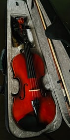 Violin With Bow And Case