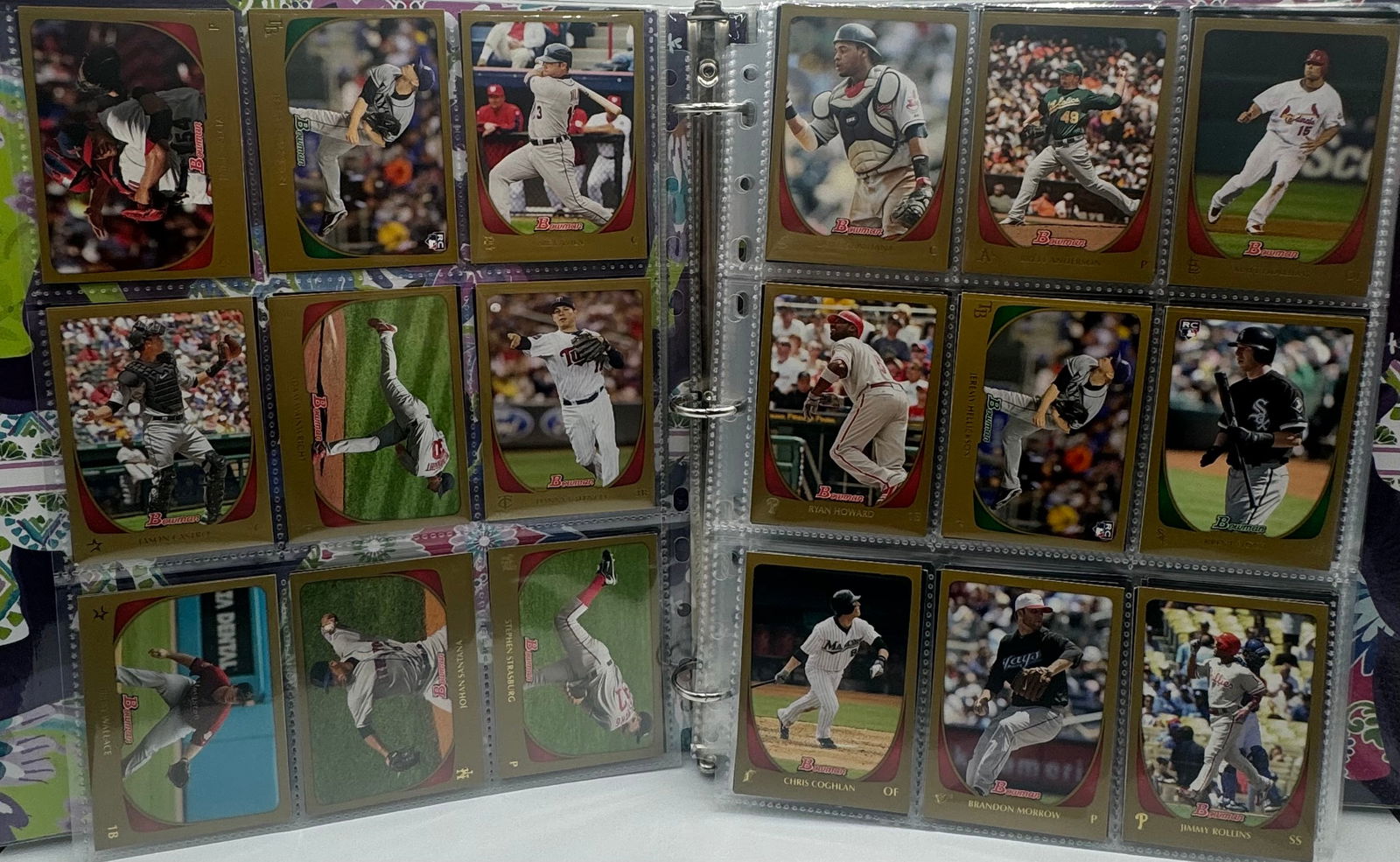 Baseball Bowman Cards Binder (1 of 5)