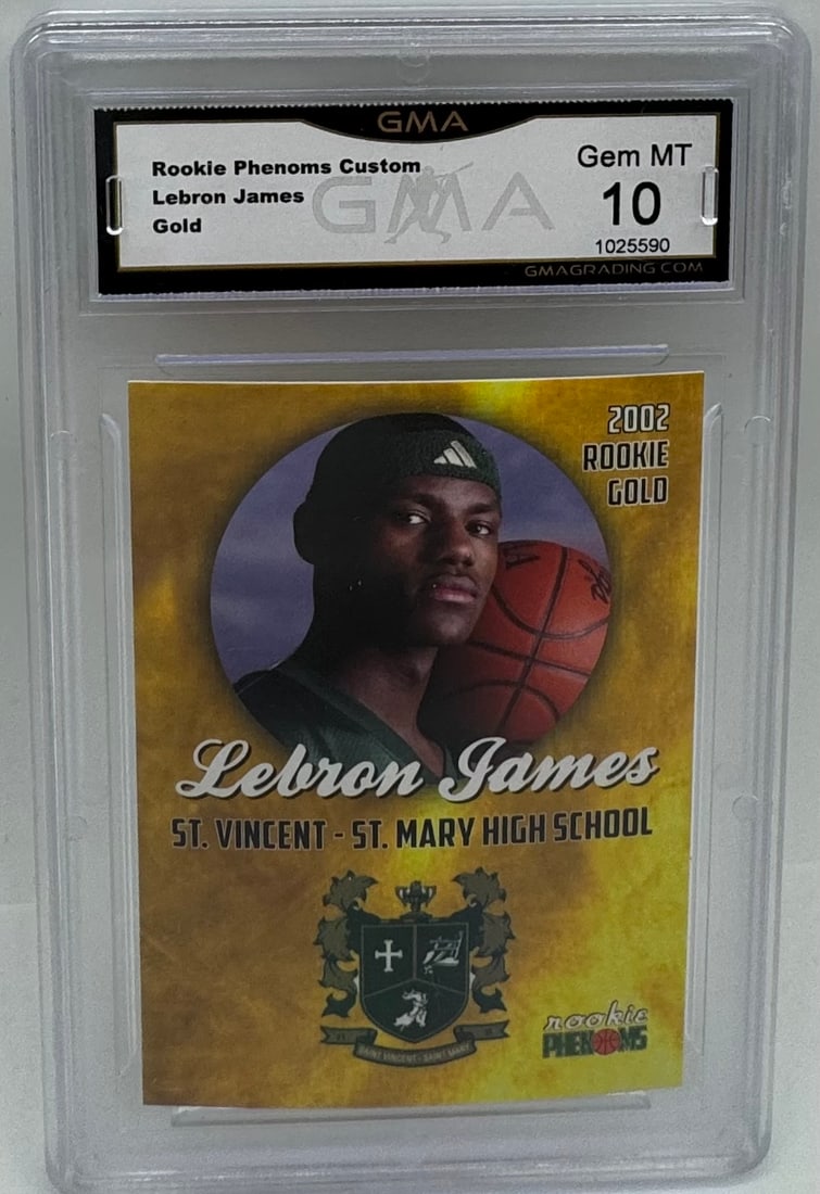 Lebron James Rookie Gold Card (1 of 2)