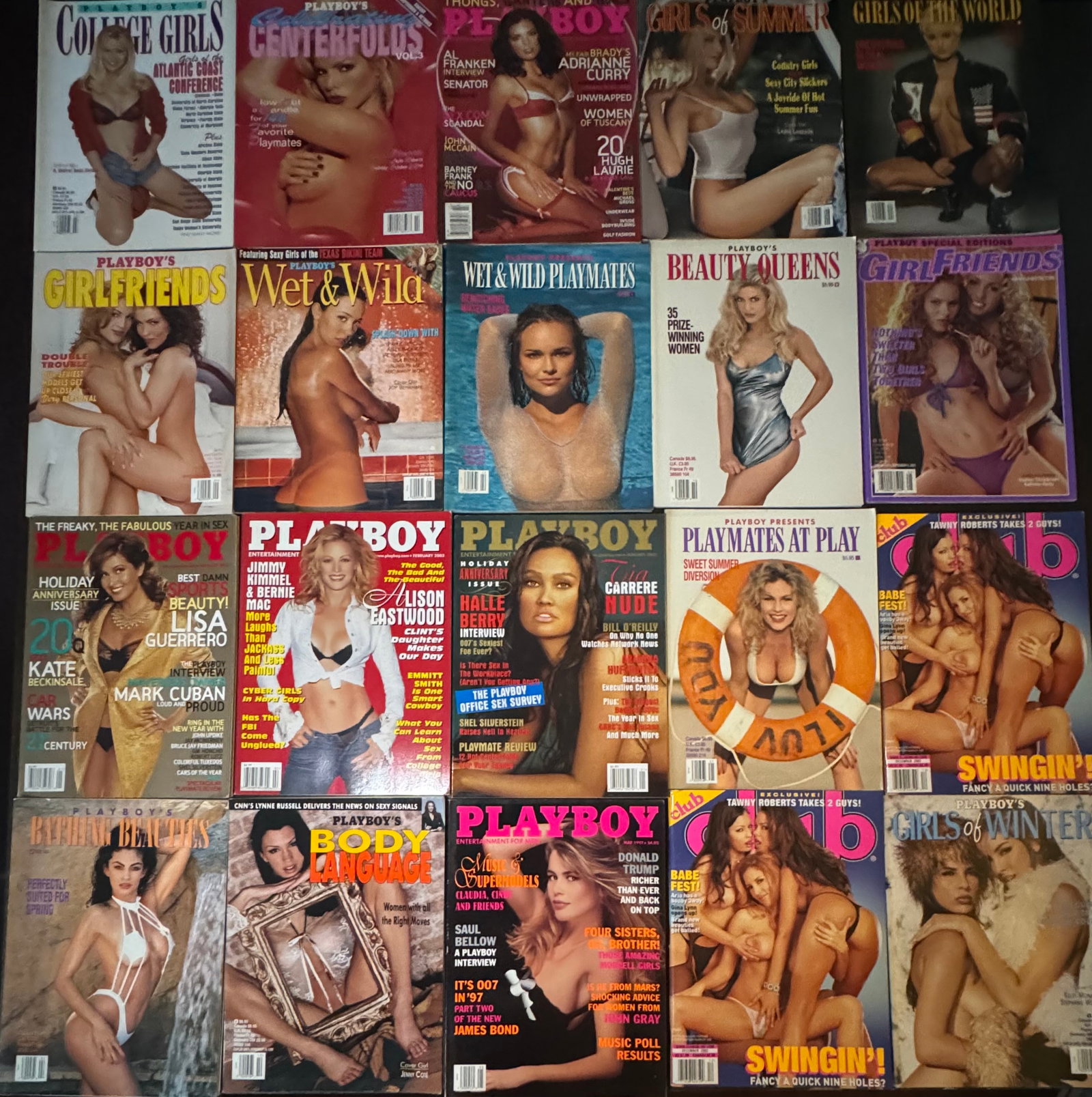 50 Adult Magazines Lot: (50) fifty magazines . Mostly Playboy , Club International , playboy special editions, uncensored and more