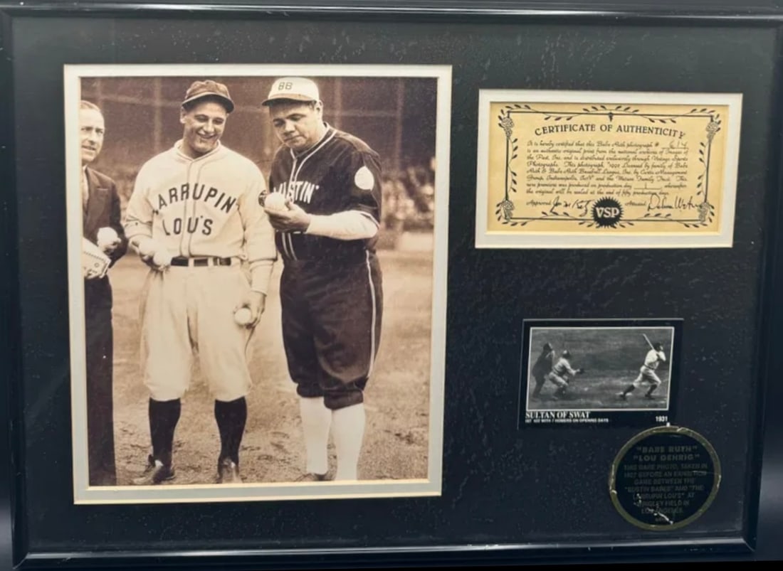 Babe Ruth Photo With COA (1 of 5)