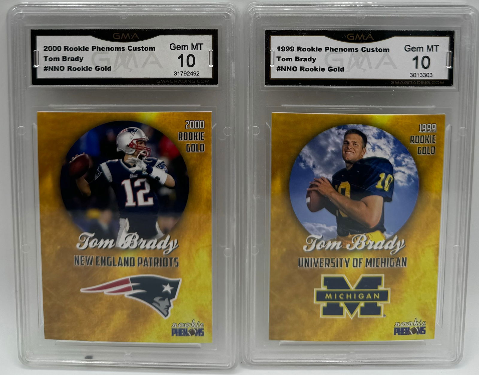 1999 And 2000 Tom Brady Rookie Cards (1 of 2)