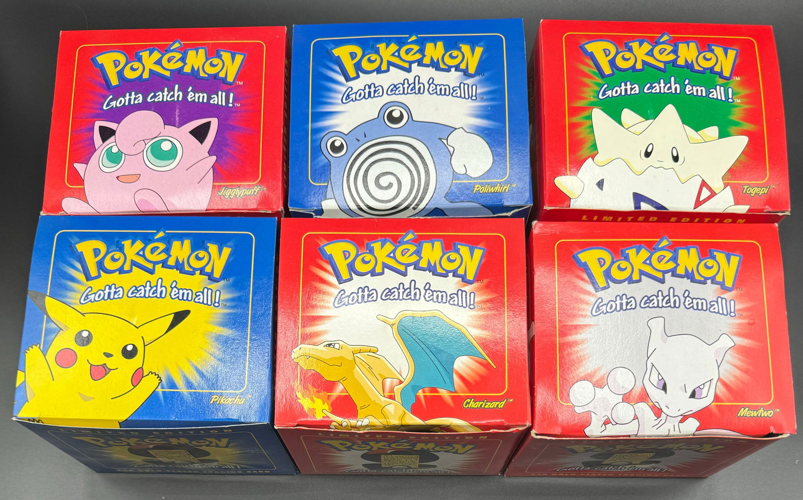 1999 Charizard , Pikachu , Mewtwo Sealed Pokemon Collection Sealed (1 of 3)