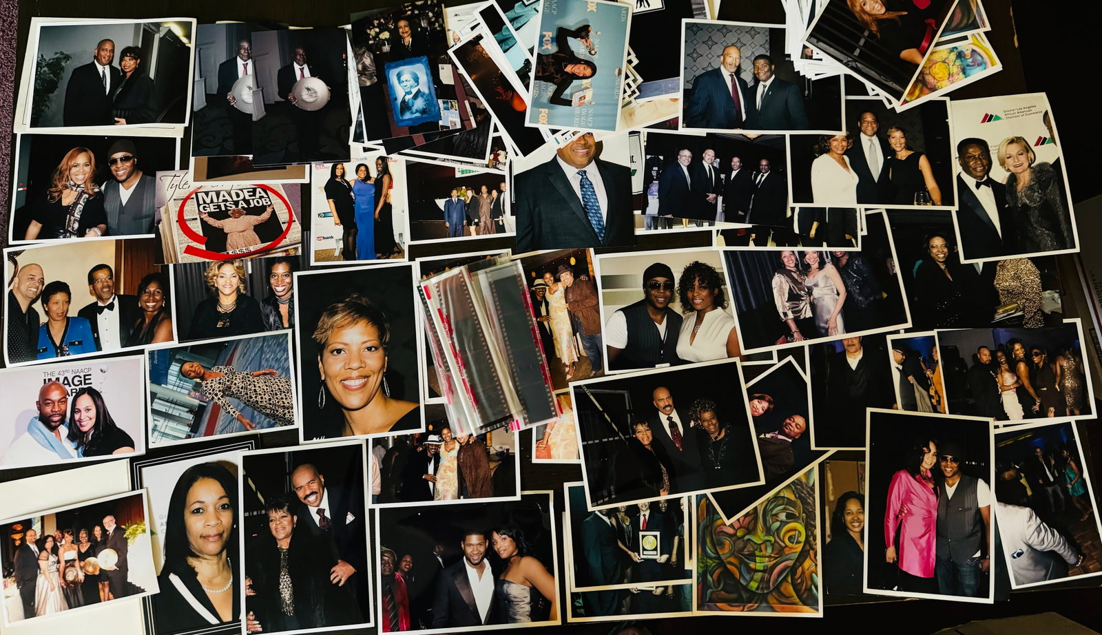 Hundreds Of Photos, Usher , Steve Harvey And More Artist: Hundreds Of Unsorted Photos, Usher , Steve Harvey , Negative Photos And And Many More Artist and people .