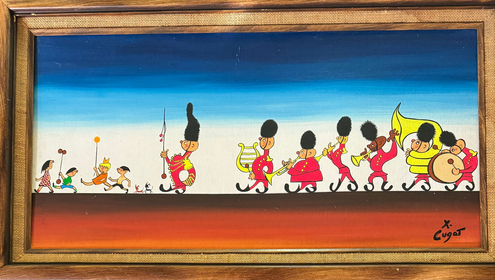 Xavier Cugat ザビア クガート 額 絵画 額サイズ 32cm37cm