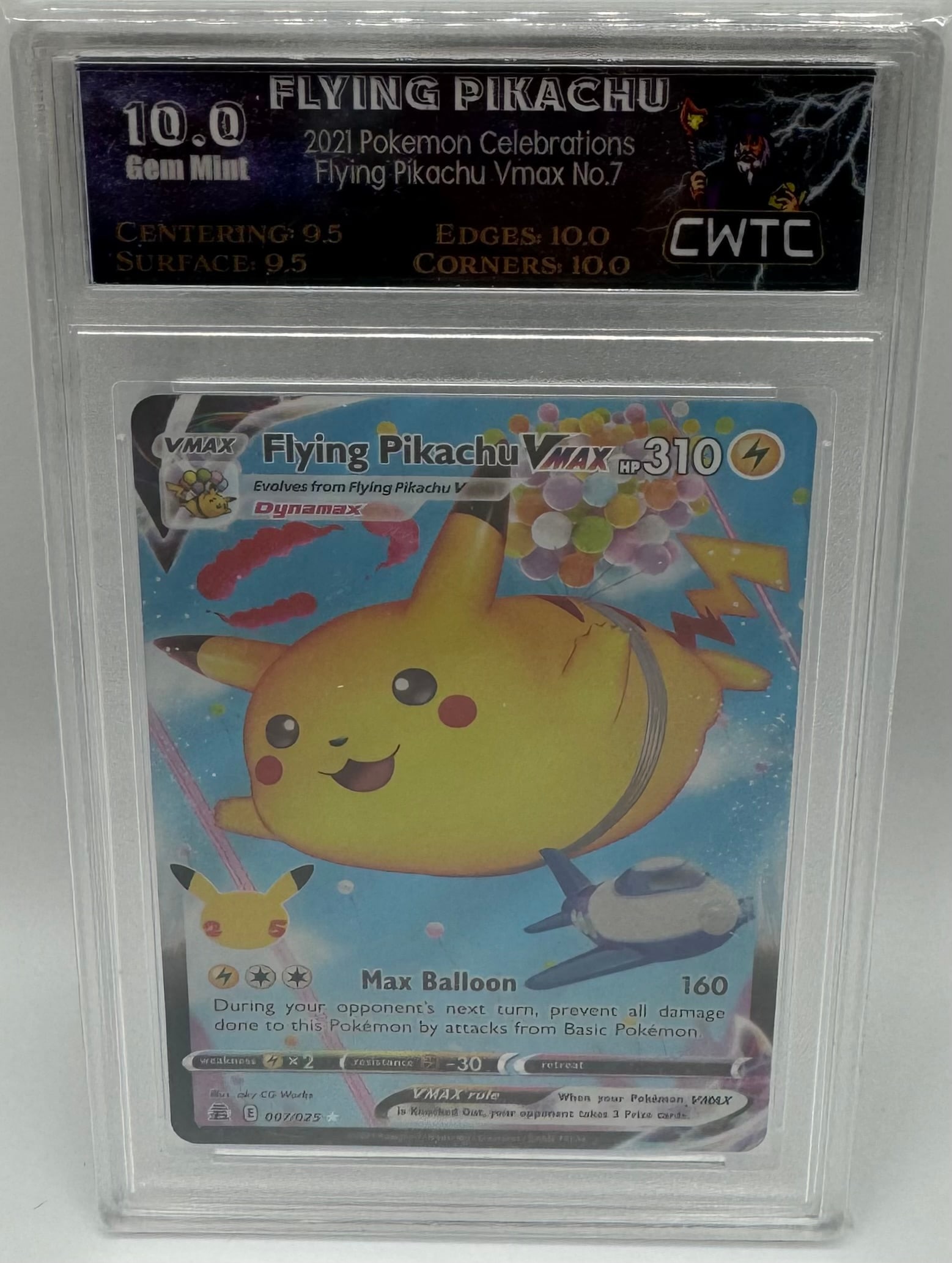 Flying Pikachu Pokemon Card (1 of 2)
