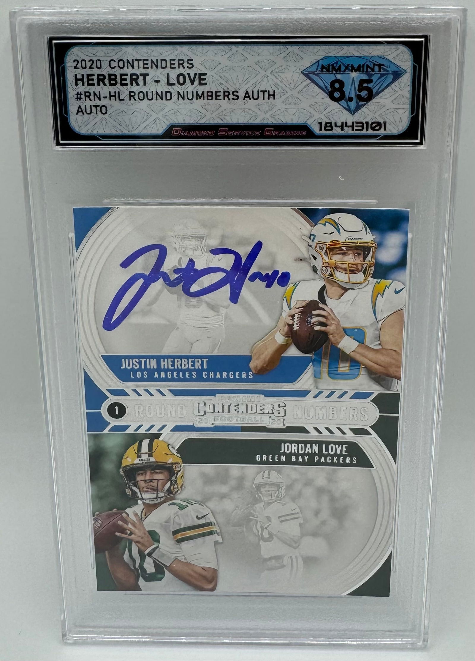 Justin Herbert And Jordan Love Rookie Auto (1 of 2)