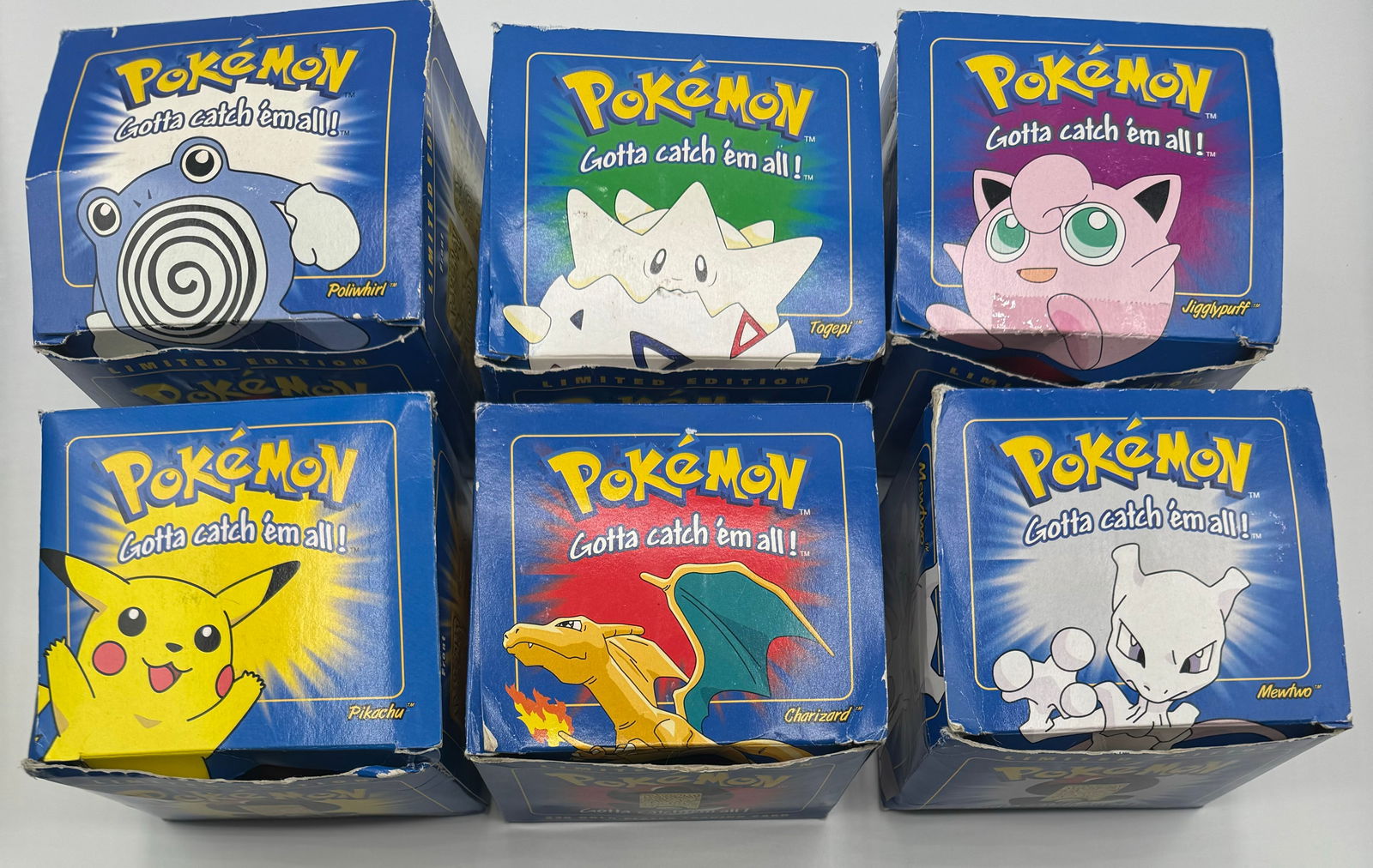 Charizard, Pikachu, Mewtwo , Jugglypuff, Togepi And Poliwhir Pokemon Collection (1 of 2)