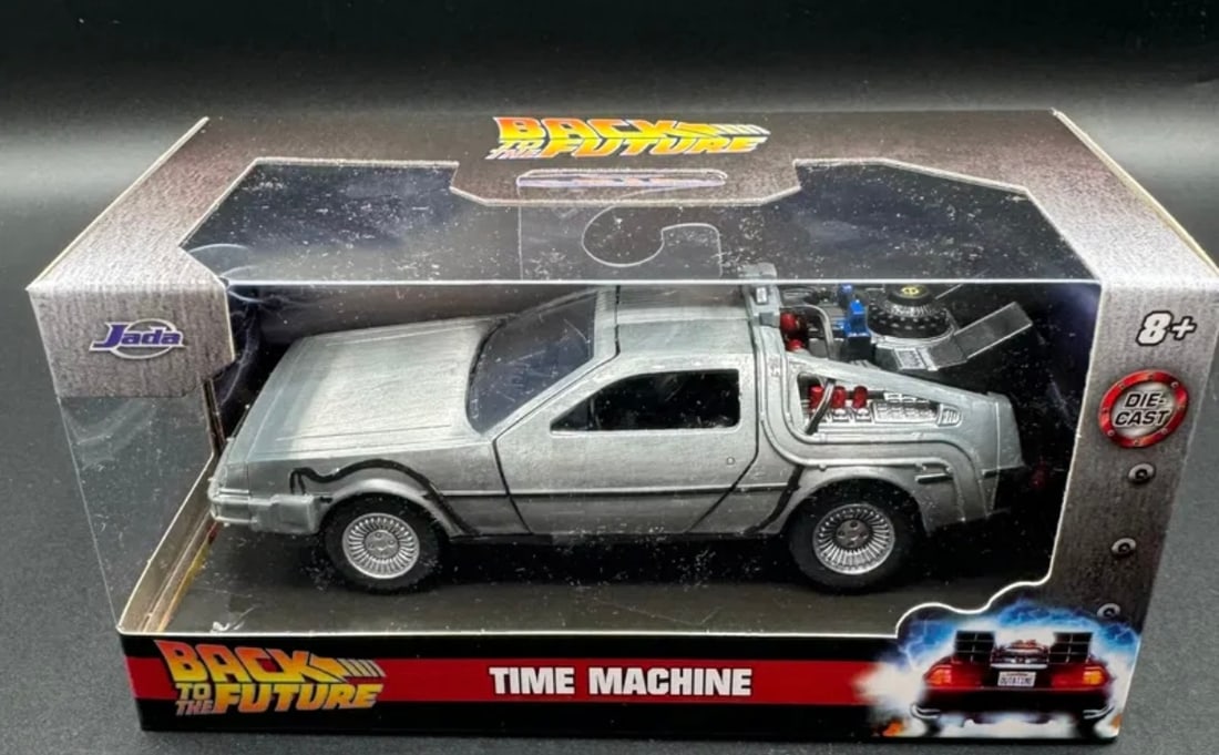 Delorean (Time Machine) Silver Back To The Future Toy car (1 of 2)
