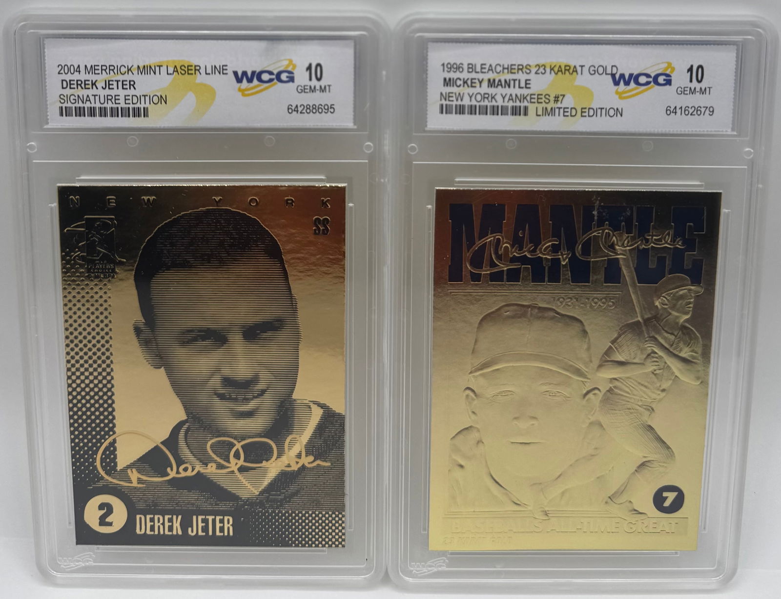 Mickey Mantle And Derek Jeter Cards (1 of 2)
