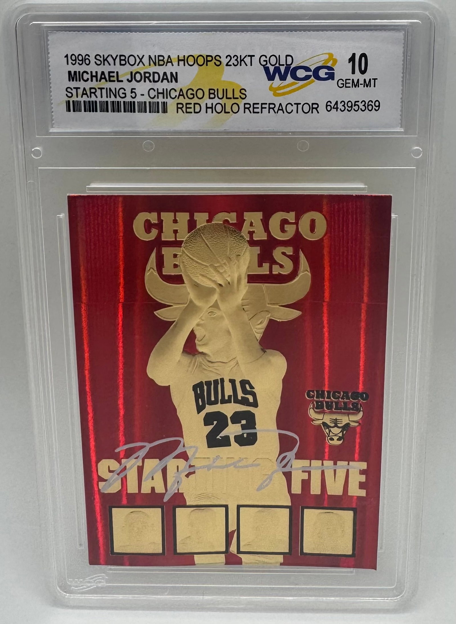 Michael Jordan Red Holo Refractor (1 of 2)