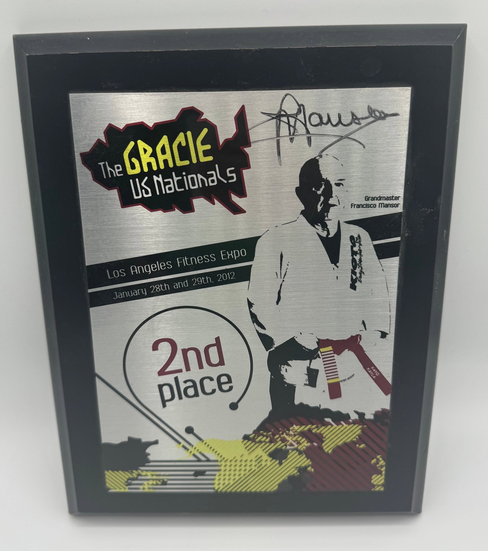 The Grace Signed Autographed Memoribilia: The Grace Us Nationals Los Angeles fitness expo January of 2012 . Autographed signed by Granmaster Francisco Manson