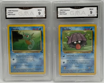 1999 Horsea and Shellder Pokemon Cards