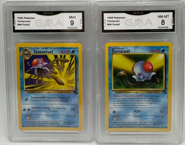 1999 Tentacool And Tentacruel Pokemon Cards