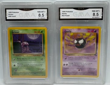 1999 Gastly And Grimer Pokemon Cards