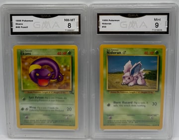 1999 Nidoran And Ekans Pokemon Cards
