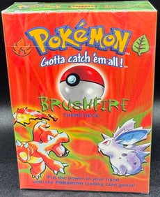 Sealed 1999 Brushfire Pokemon Theme Deck