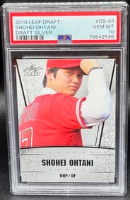 Shohei Ohatni Draft Silver Rookie Card