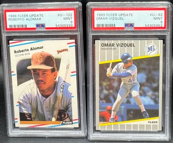 Roberto Alomar And Omar Vizquel Cards