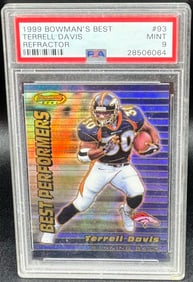 Terrell Davis ATOMIC REFRACTOR /400 PSA 9