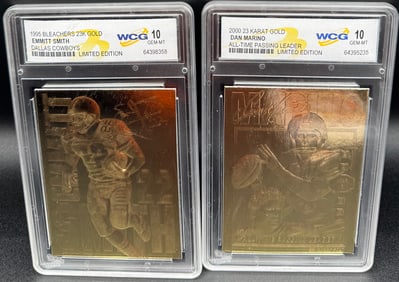Dan Marino And Emmitt Smith Limited Edition cards
