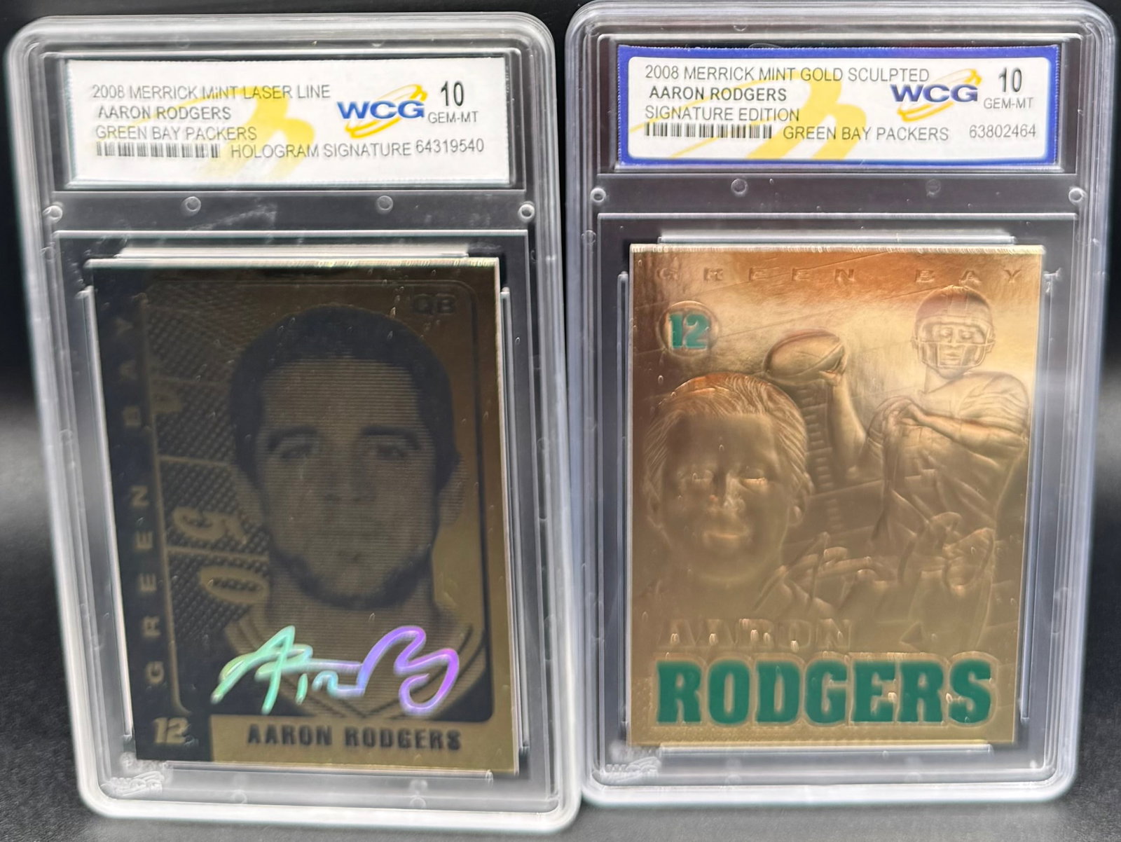 Aaron Rodgers Signature Edition Cards: Aaron Rodgers Signature Edition Cards mint 10