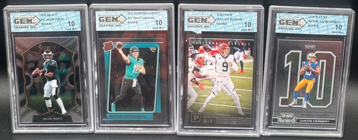 Jalen Hurts, Joe Burrow , Trevor Lawrence And Justin Herbert Rookies