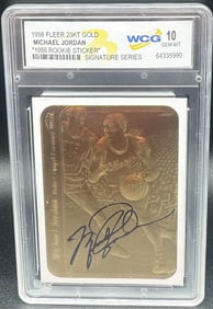 Michael Jordan Rookie Sticker Signature Series