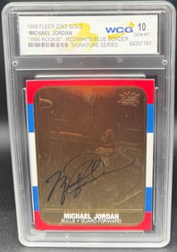 Michael Jordan Red White Blue Border Signature Series