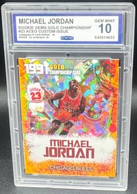 Michael Jordan Gems Gold Card