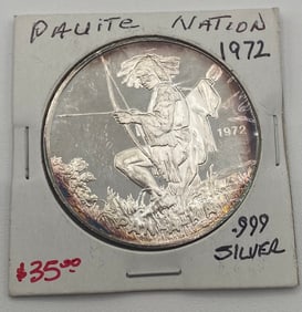 1972 Pauite Nation Silver Coin