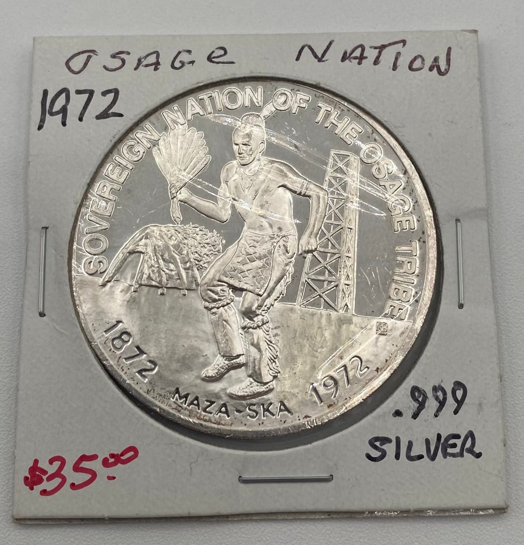 1972 Osage Silver Coin (1 of 2)