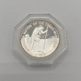 1973 Muscogee Silver Coin