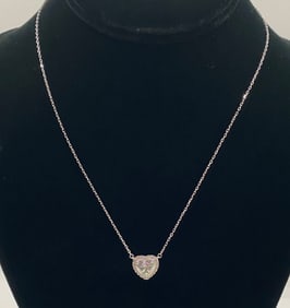 Heart Shape 3 Carats VVS Necklace