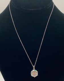 10 Carats VVS Moissanite Necklace