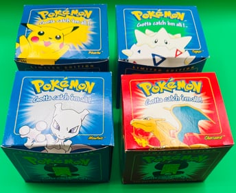 Sealed 1999 Pokemon Charizard, Mewtwo , Pikachu And Togepi
