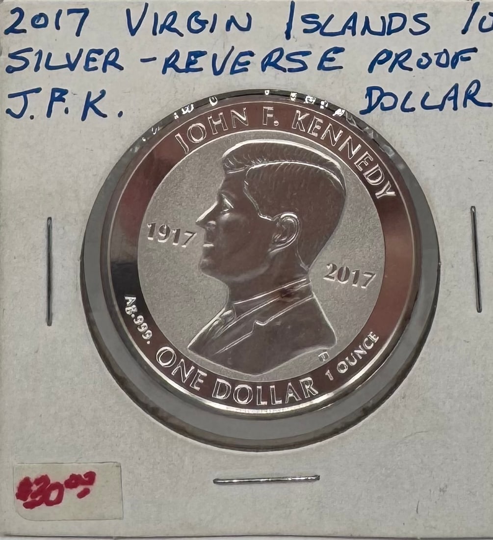 John Kennedy One Dollar Silver coin (1 of 2)