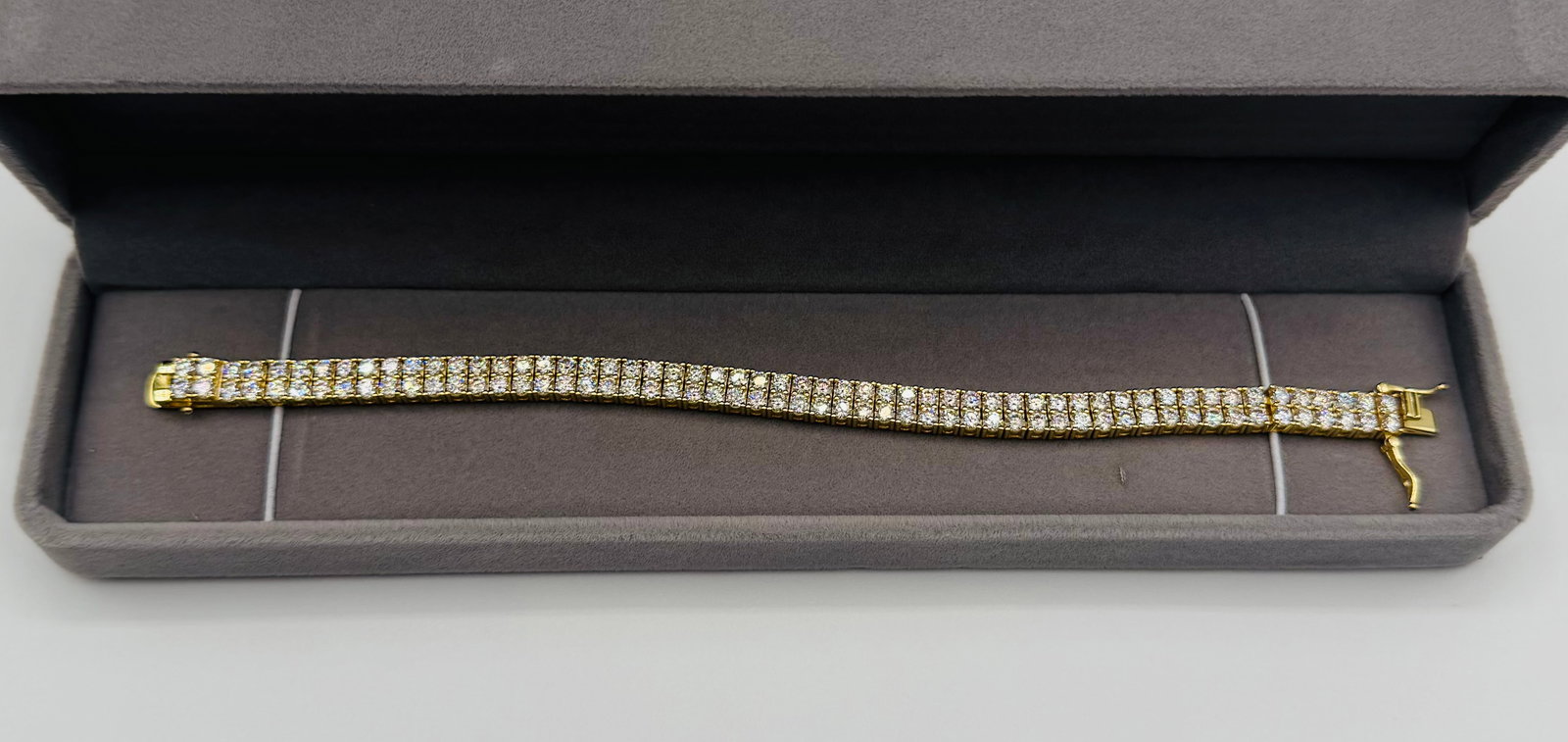 Double Tennis VVS Bracelet 8 Inches (1 of 3)