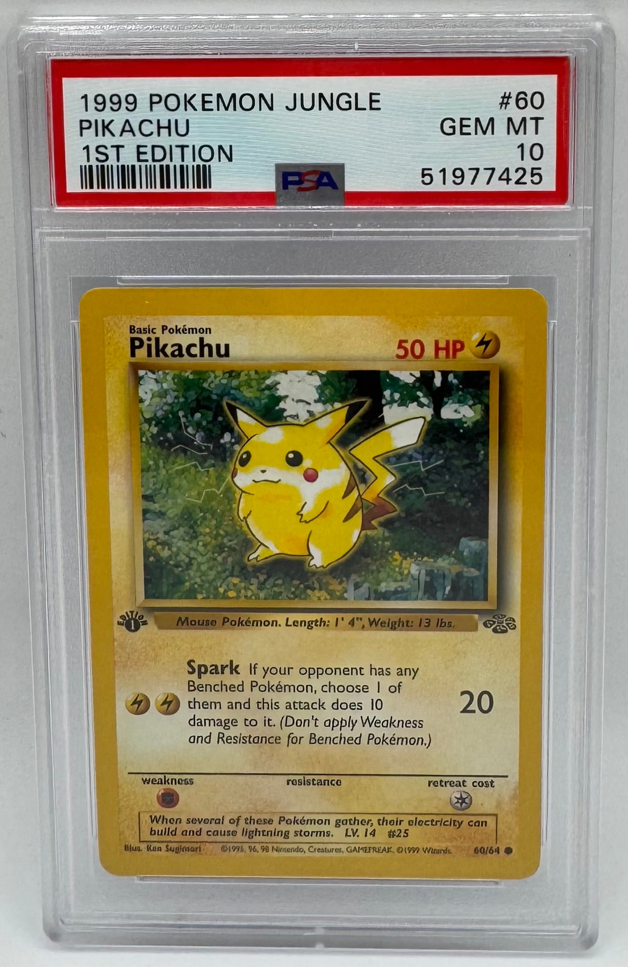 1999 Pikachu First Edition Pokemon Card (1 of 2)