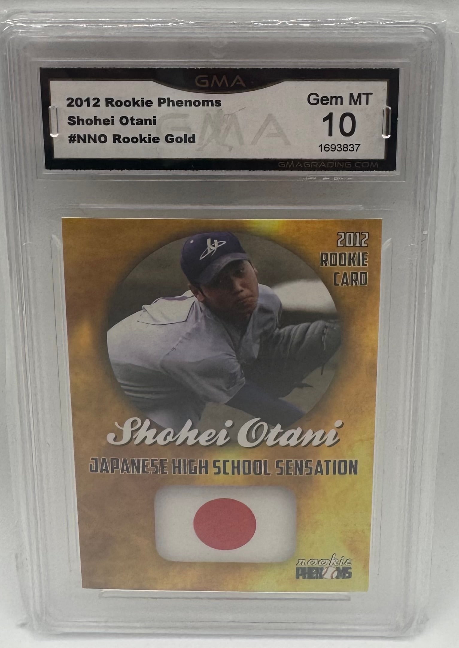 2012 Shohei Ohtani Rookie: 2012 Phenoms Shohei Ohtani Rookie Mint 10