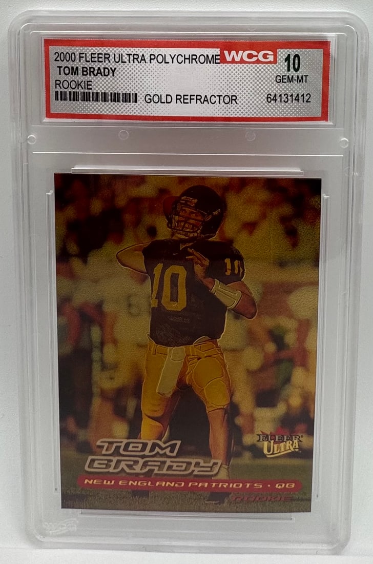 Tom Brady Rookie Gold Refractor (1 of 2)