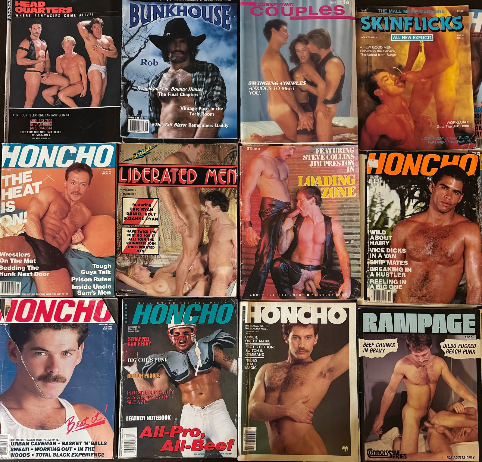Adult Male Magazines Lot (1 of 2)