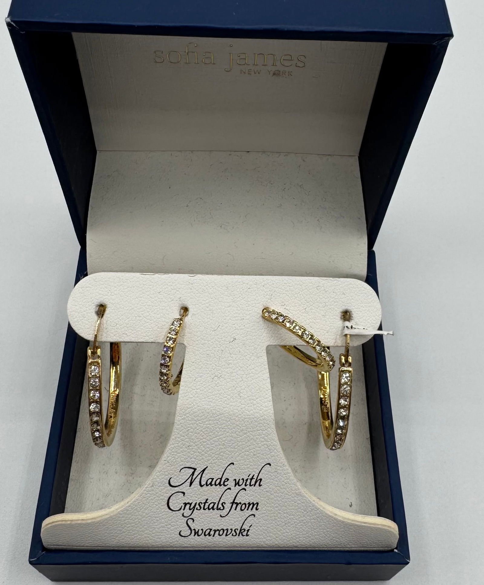 Swarovski Crystal Earrings: Sofia James Swarovski Crystal Stud Earrings and its Box