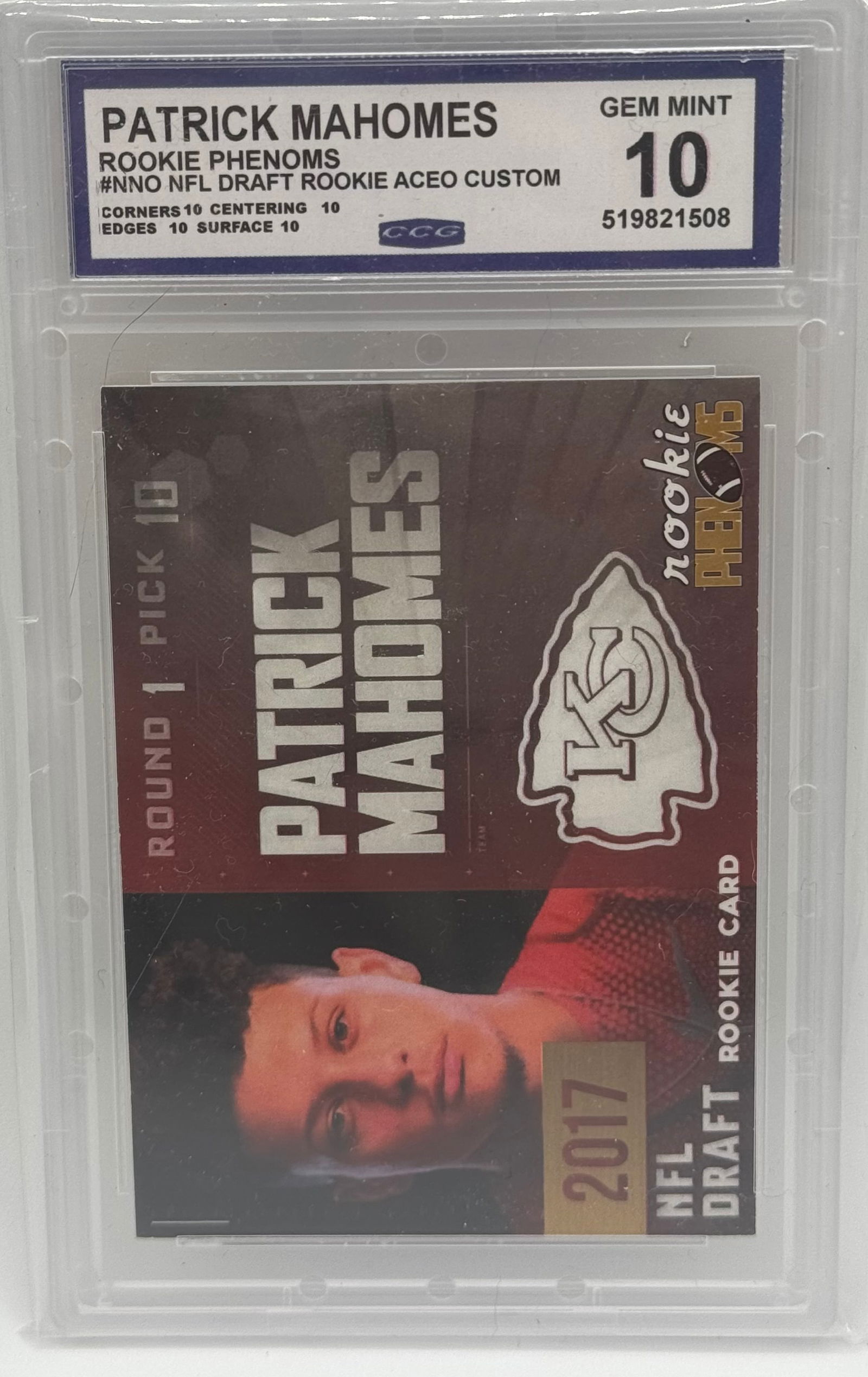 Patrick Mahomes Draft Rookie (1 of 2)