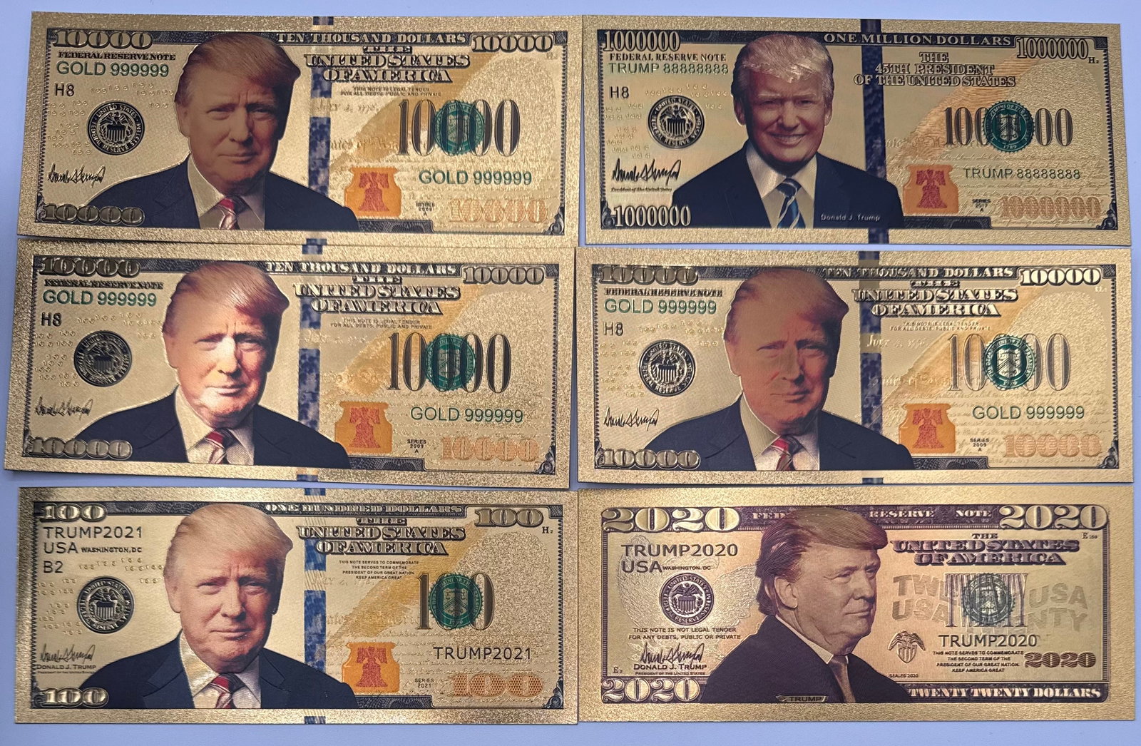 Donald Trump Bills Collection: Donald Trump Bills Collection