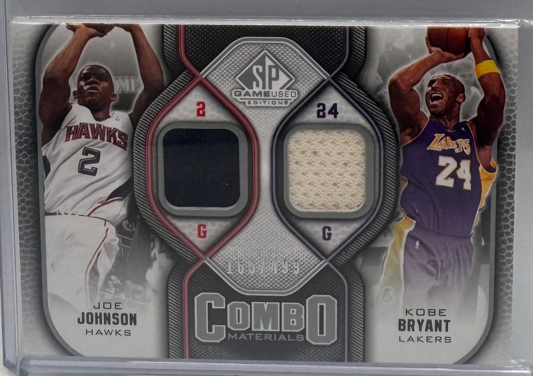Kobe Bryant & Joe Johnson Game Used Patch /499: 2009 Upperdeck Kobe Bryant & Joe Johnson Game Used Patch /499