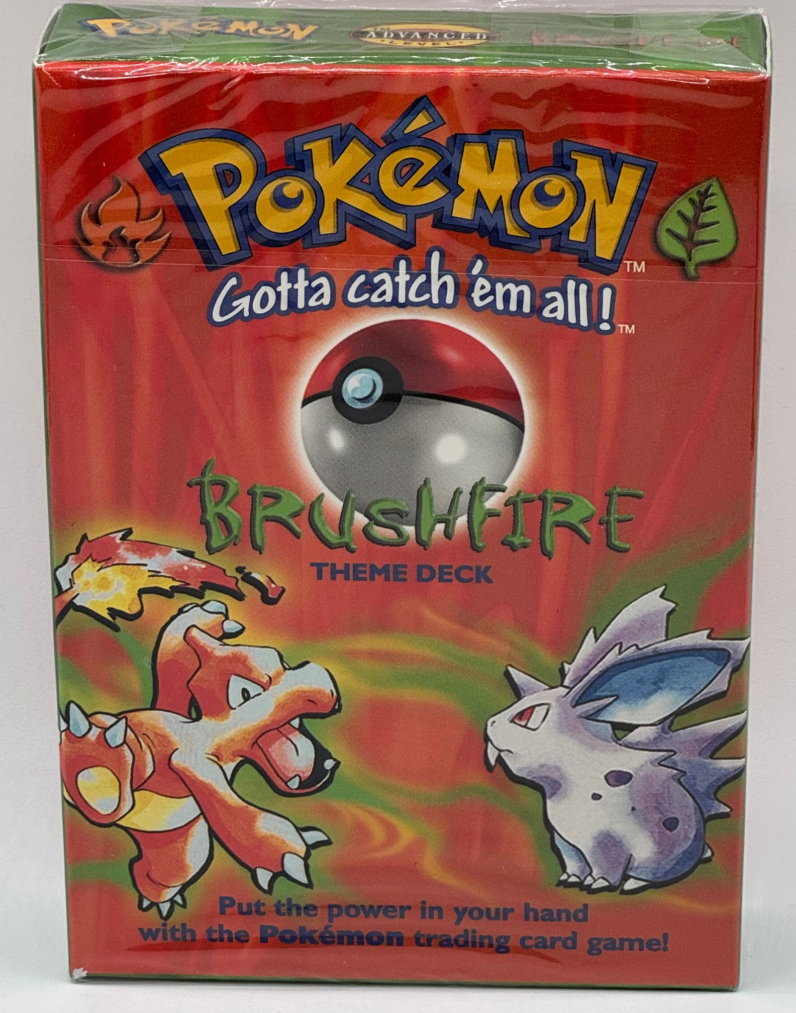 Sealed 1999 Brushfire Pokemon Theme Deck Box (1 of 2)