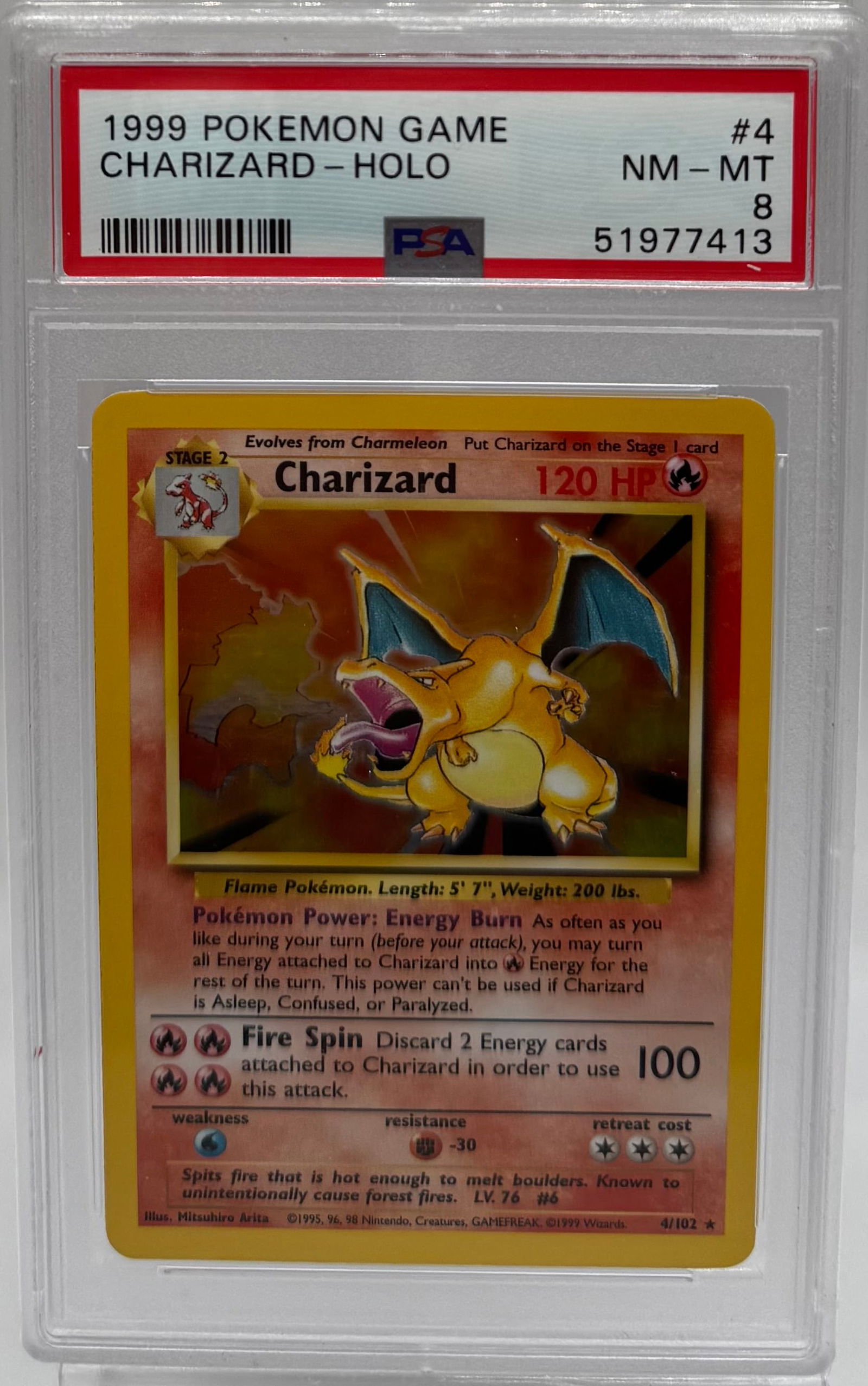 1999 Charizard Holo Pokemon (1 of 2)