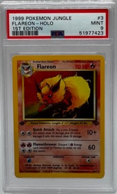 1999 Flareon 1st Edition Holo Pokemon